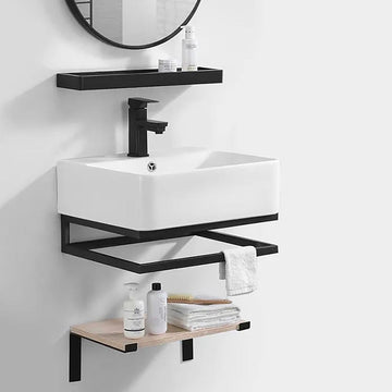 20" Modern Floating Bathroom Vanity with Single Sink and Shelf Space Saving